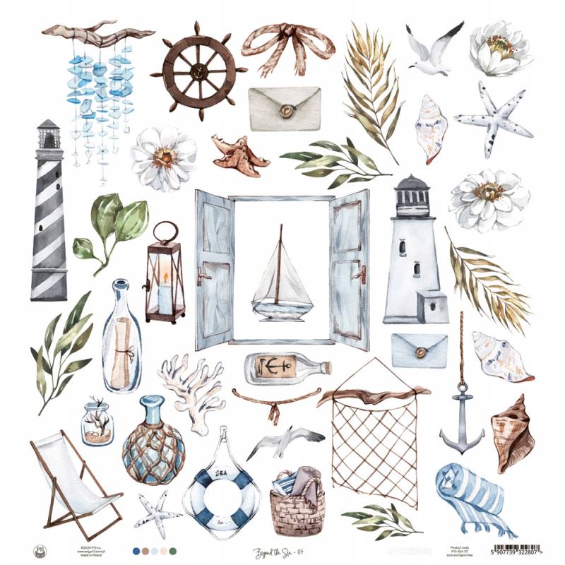 *** P13 - BEYOND THE SEA / 07 - scrapbooková čtvrtka