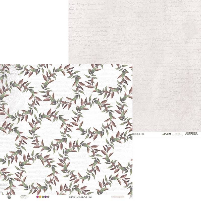 *** P13 - TIME TO RELAX / 02 - scrapbooková čtvrtka