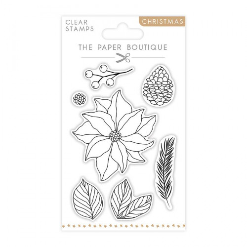 *** The Paper Boutique - CHRISTMAS POINSETTIA - silikonová razítka
