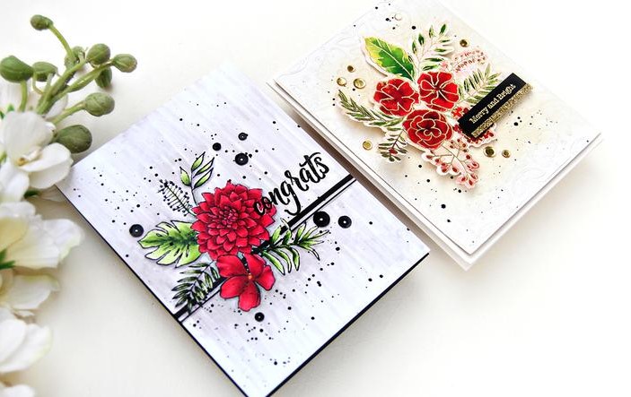 *** Pinkfresh Studio - FANCY BLOOMS - silikonová razítka