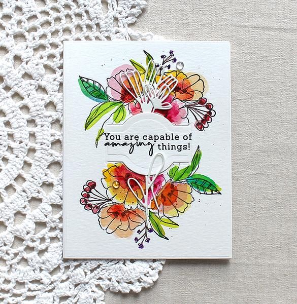 *** Pinkfresh Studio - FANCY BLOOMS - silikonová razítka