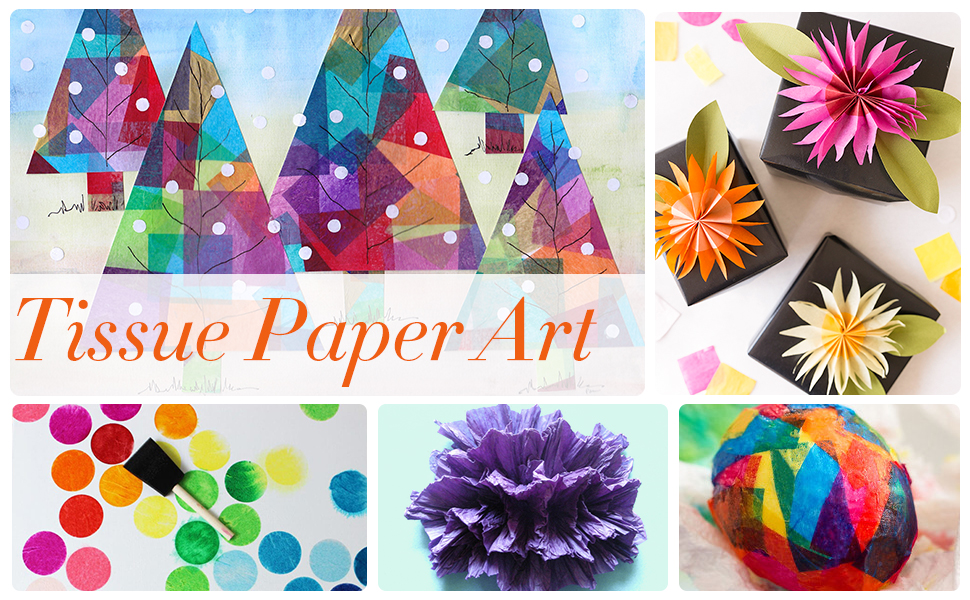 Darice - TISSUE PAPER / RED (8 ks) - hedvábný papír