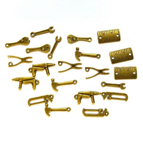 Papermania - CHARM PACK / TOOLS - kovové ozdoby