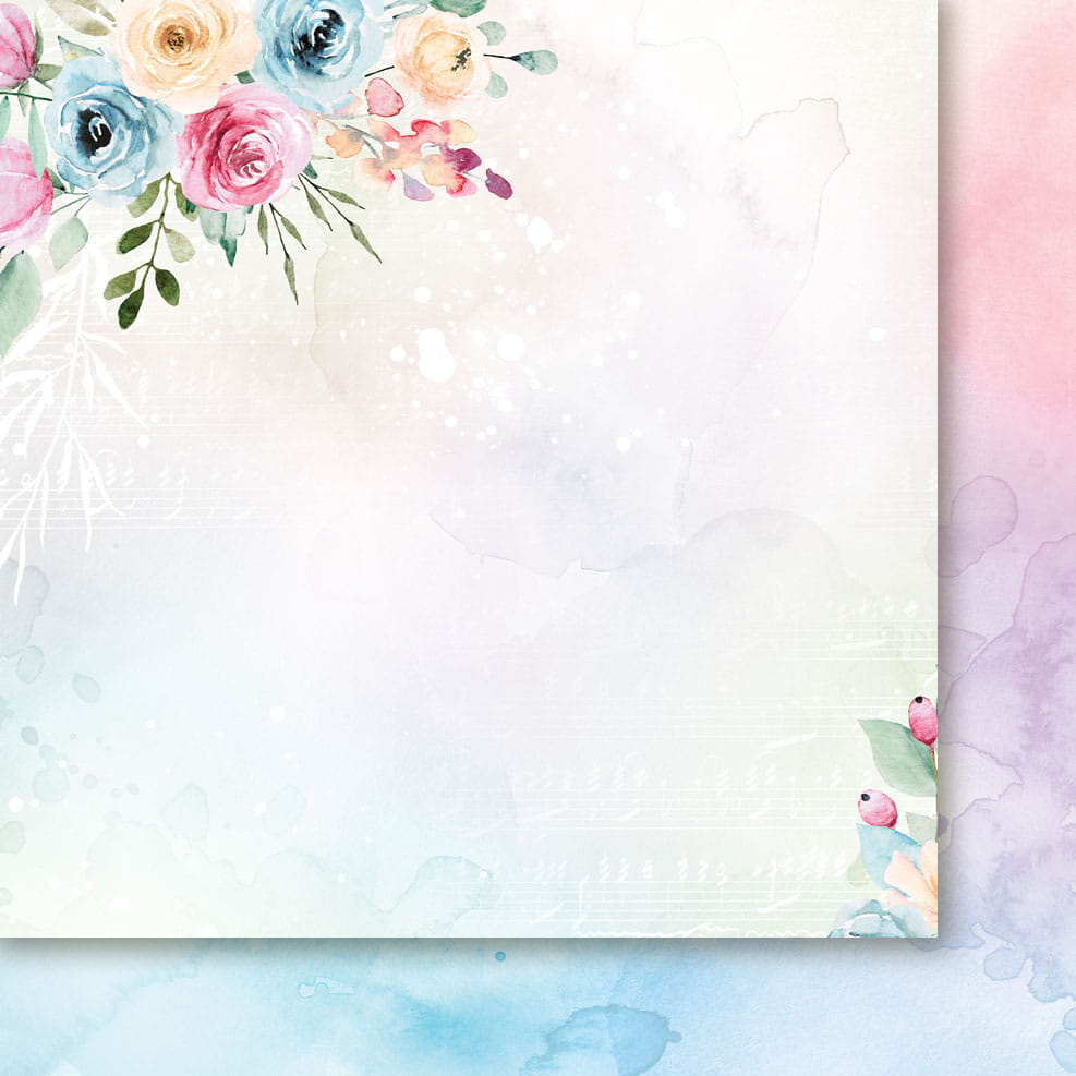 Paper Heaven - PETALS ON THE WIND / 03 - scrapbooková čtvrtka
