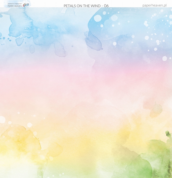 Paper Heaven - PETALS ON THE WIND / 06 - scrapbooková čtvrtka