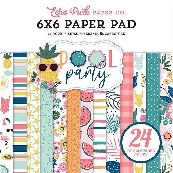*** Echo Park - POOL PARTY 6x6 - scrapbookové čtvrtky
