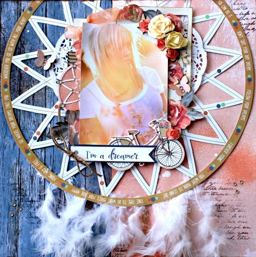 *** Kaisercraft - BOHO DREAMS / Dreamcatcher Die Cut - papírový výřez