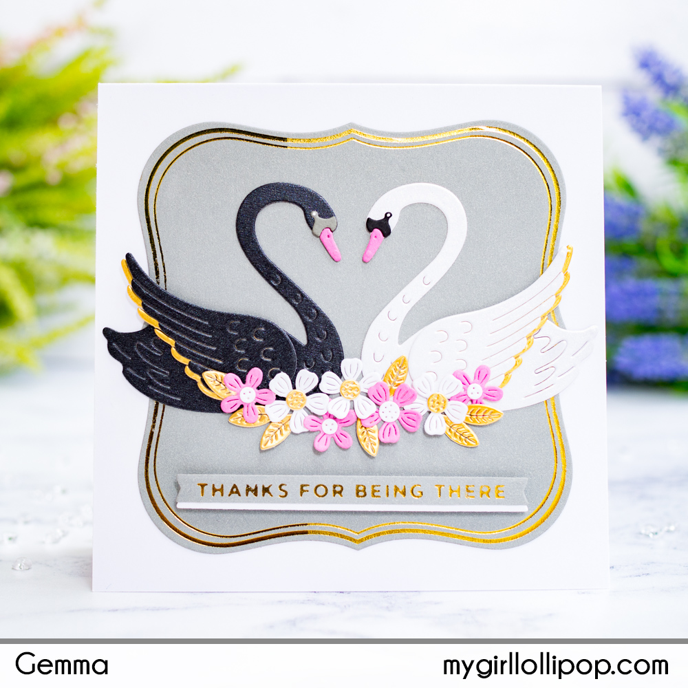 Spellbinders - HEART SWANS - vyřezávací šablony