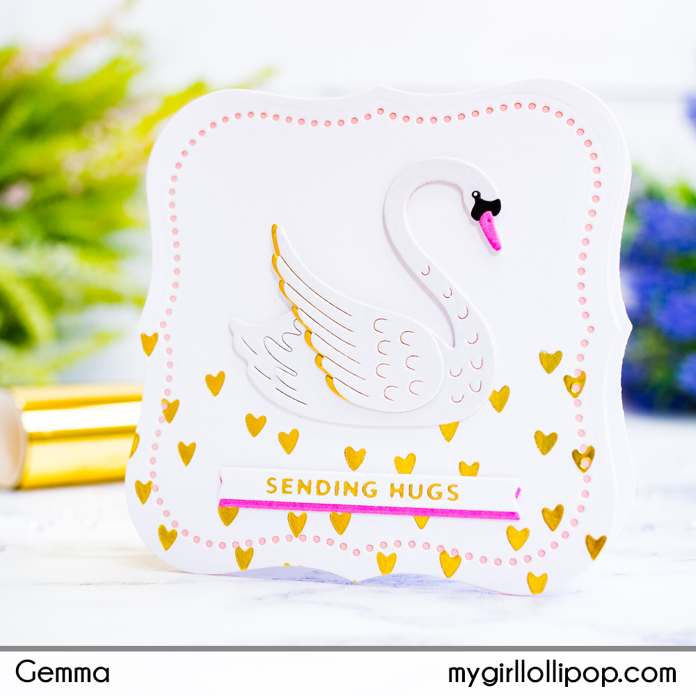 Spellbinders - HEART SWANS - vyřezávací šablony