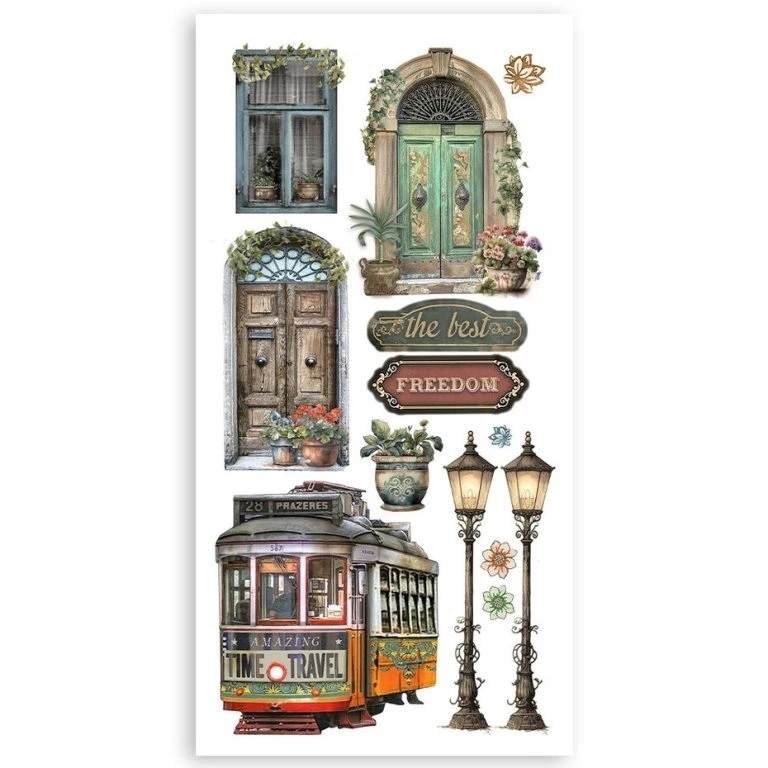 Stamperia - ART OF TRAVELLING Paper Cut-Outs - papírové výřezy