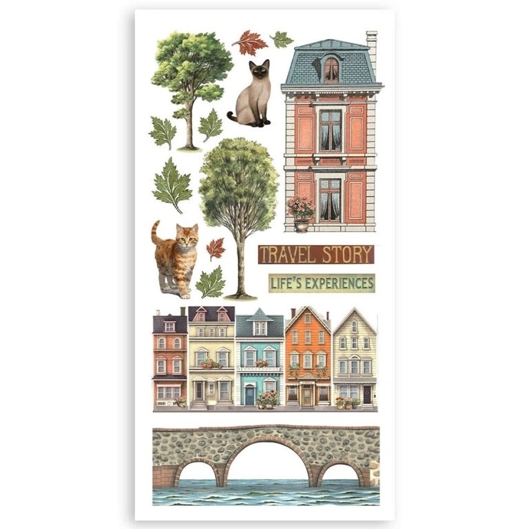 Stamperia - ART OF TRAVELLING Paper Cut-Outs - papírové výřezy