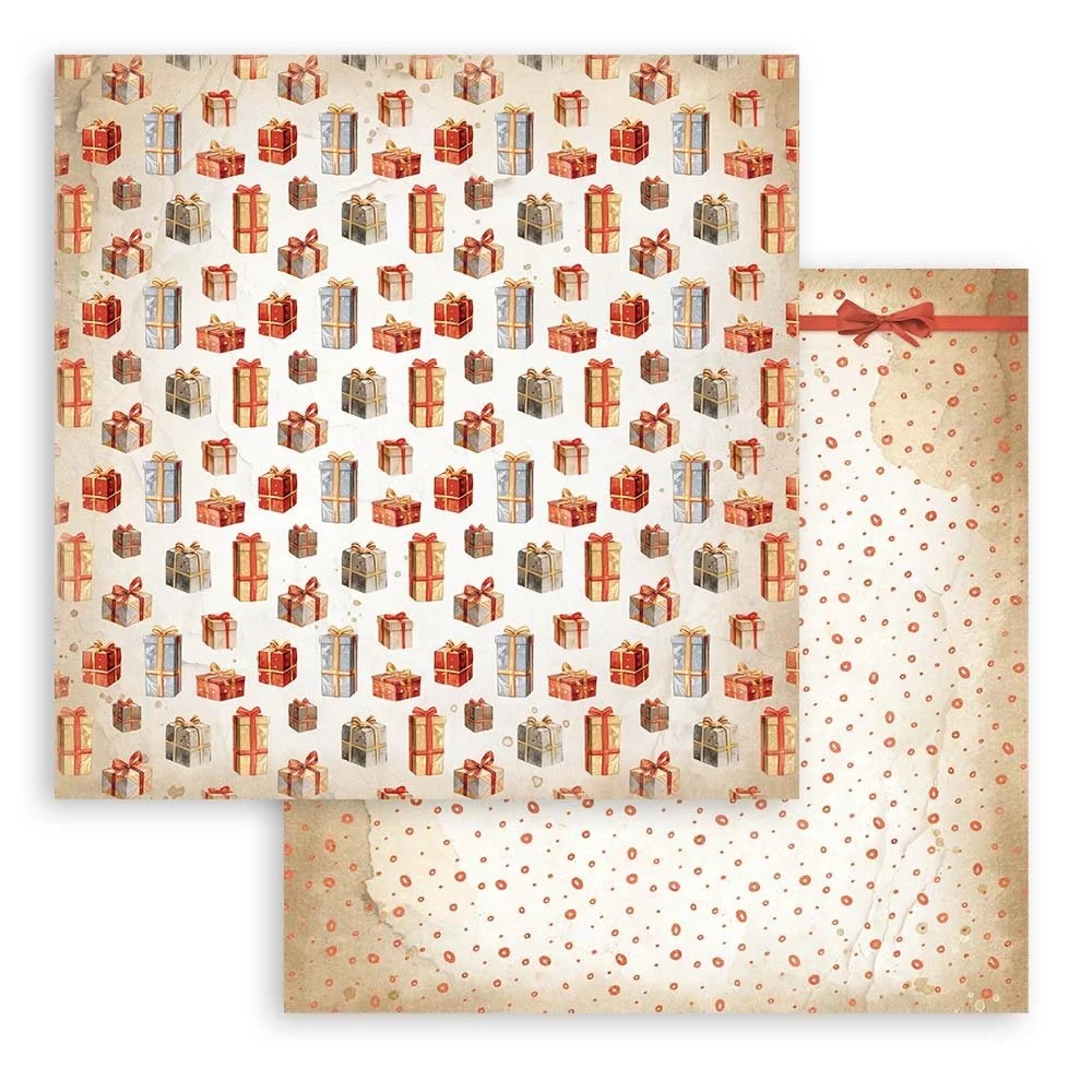 Stamperia - CHRISTMAS MAXI BACKGROUNDS 12x12 - scrapbookové papíry