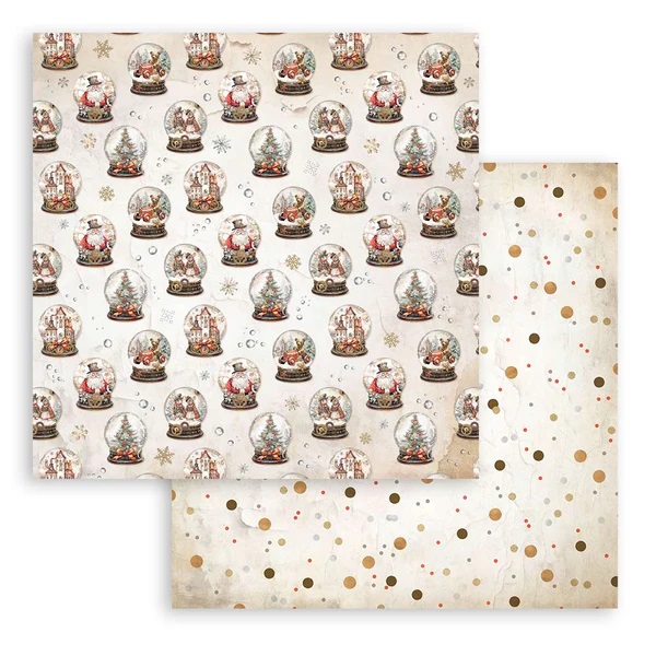 Stamperia - CHRISTMAS MAXI BACKGROUNDS 12x12 - scrapbookové papíry