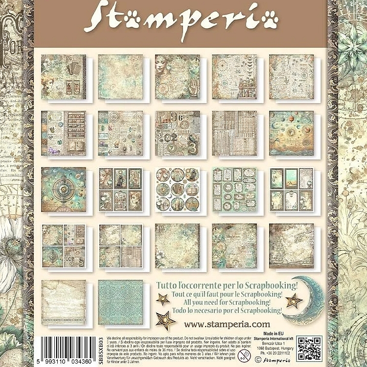 Stamperia - FORTUNE 8x8 - scrapbookové papíry