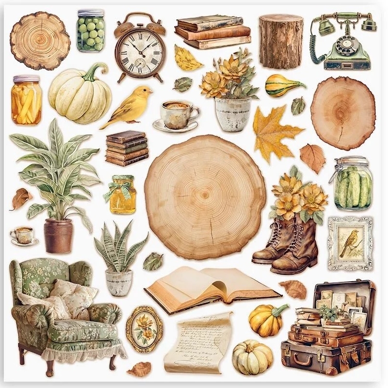 Stamperia - GOLDEN HARMONY 8x8 - scrapbookové papíry