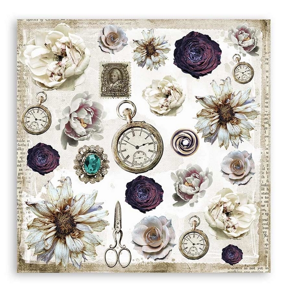 Stamperia - ROMANTIC / JOURNAL 8x8 - scrapbookové papíry