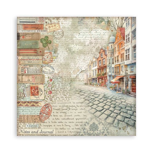 Stamperia - ART OF TRAVELLING MAXI PAD 8x8 - scrapbookové papíry