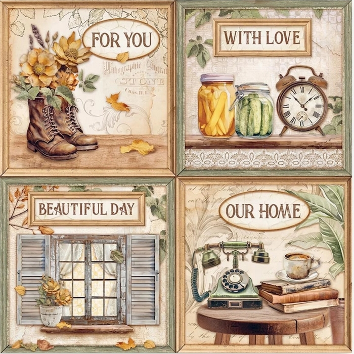 Stamperia - GOLDEN HARMONY MAXI PAD 12x12 - scrapbookové papíry