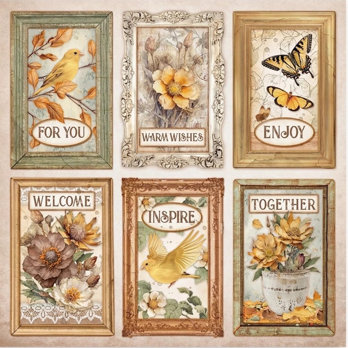 Stamperia - GOLDEN HARMONY MAXI PAD 12x12 - scrapbookové papíry