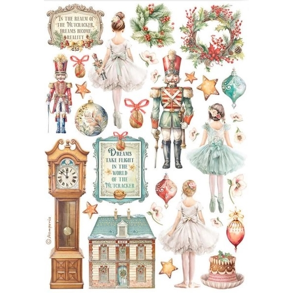 Stamperia - THE NUTCRACKER Washi Pad - washi samolepky