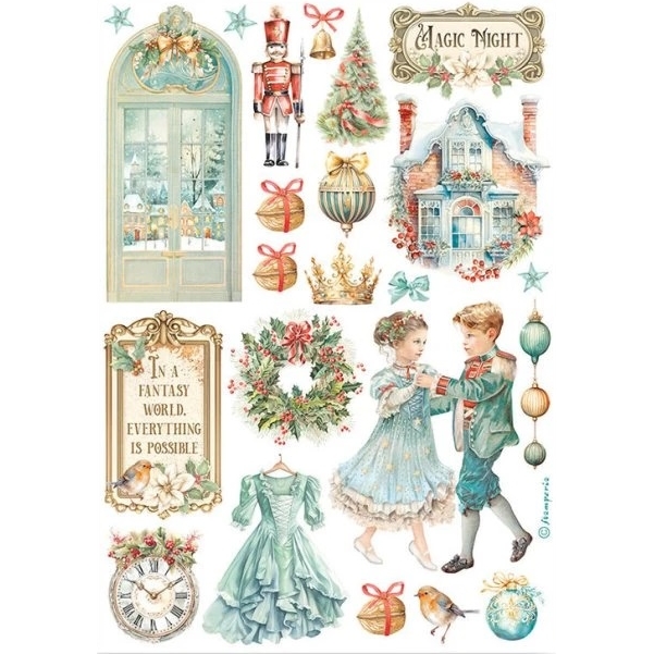 Stamperia - THE NUTCRACKER Washi Pad - washi samolepky