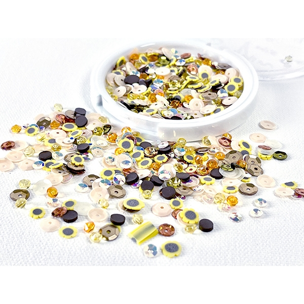 *** Picket Fence - SEQUIN MIX / FALL FLOWERS - flitry