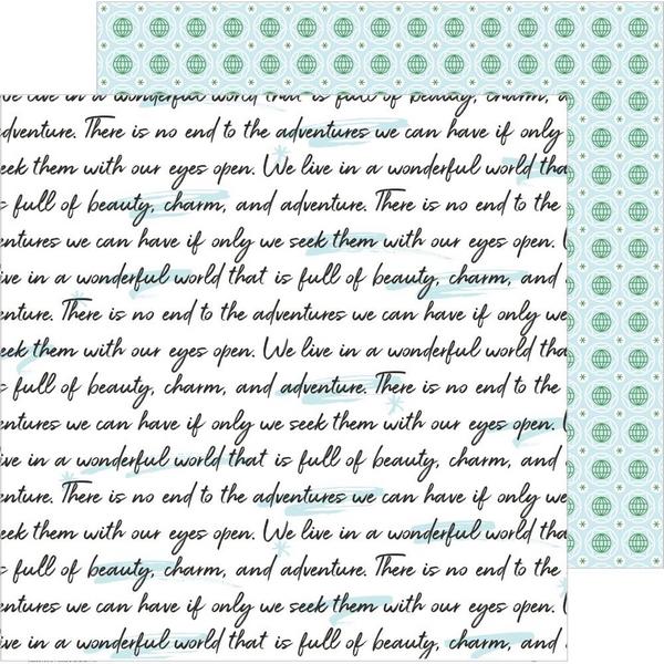 *** Pinkfresh Studio - OUT AND ABOUT / Adventure - scrapbooková čtvrtka
