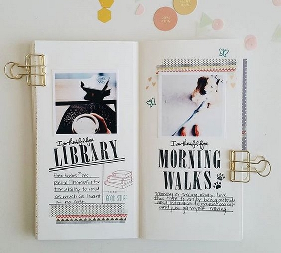 Simple Stories - TRAVELER´S NOTEBOOK / BLUSH SPECKLE - cestovní deník