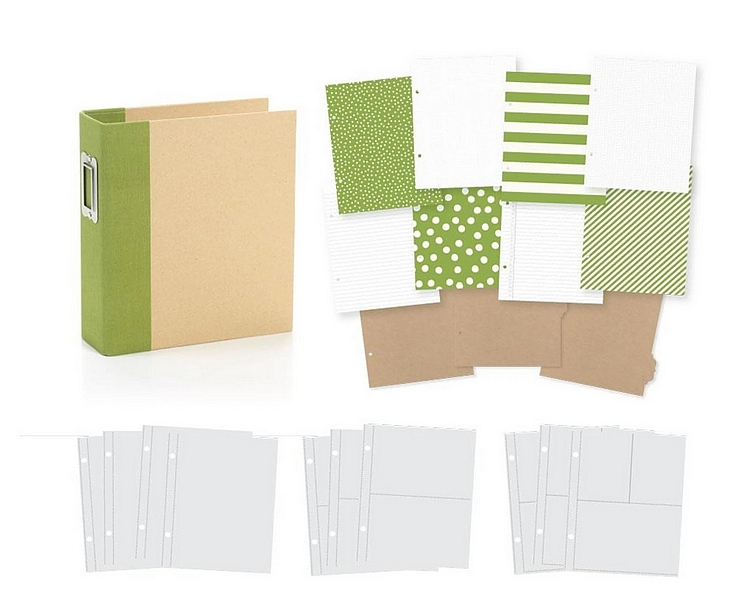 Simple Stories - SN@P! BINDER 6x8 / GREEN - scrapbookové album