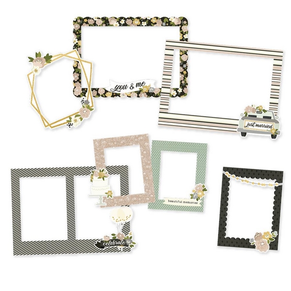 Simple Stories - HAPPILY EVER AFTER Photo Frames - kartonové rámečky