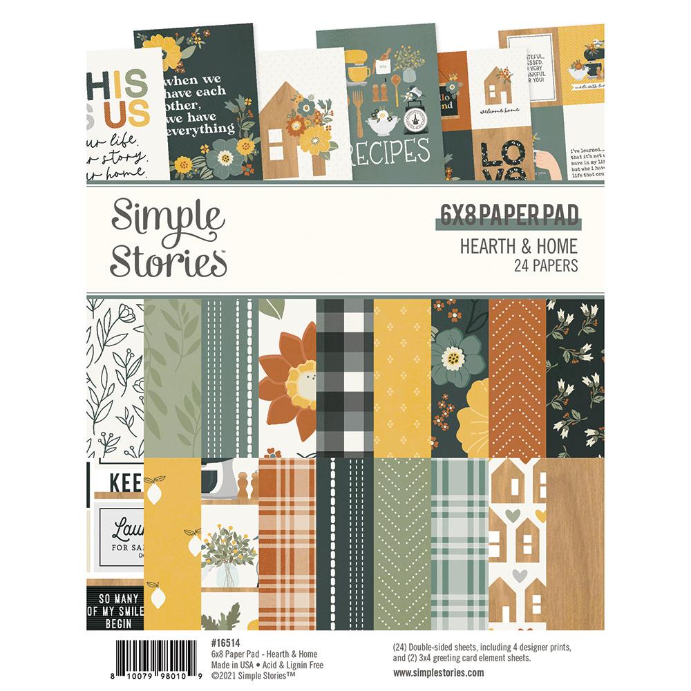 *** Simple Stories - HEARTH & HOME 6x8 Paper Pad - scrapbookové čtvrtky