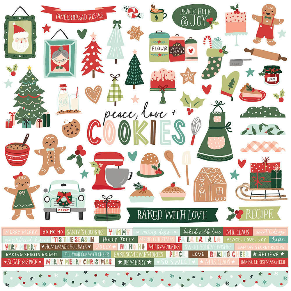 Simple Stories - BAKING SPIRITS BRIGHT Collection Kit - kompletní sada