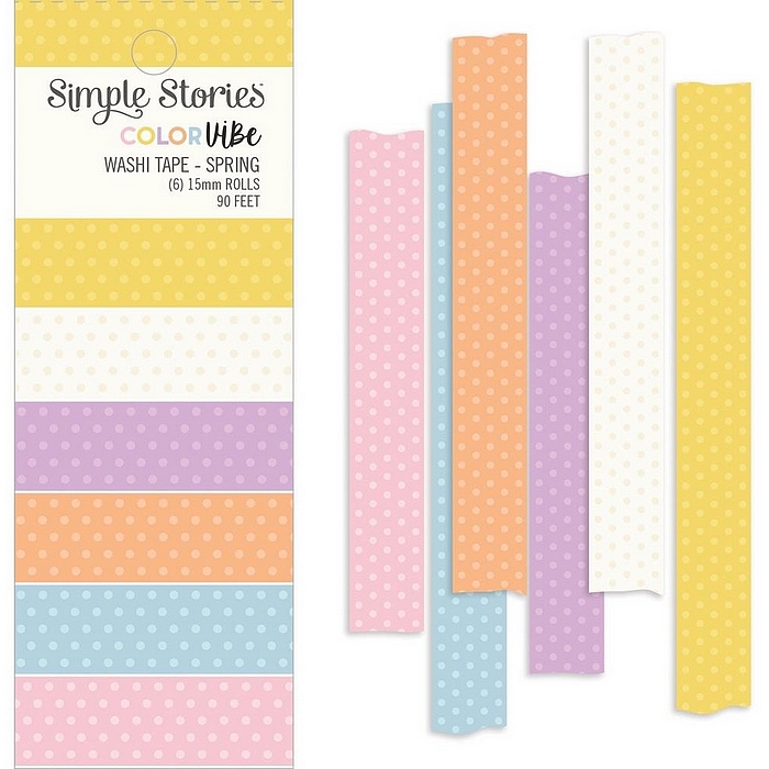 *** Simple Stories - COLOR VIBE / SPRING Washi Tapes - papírové pásky