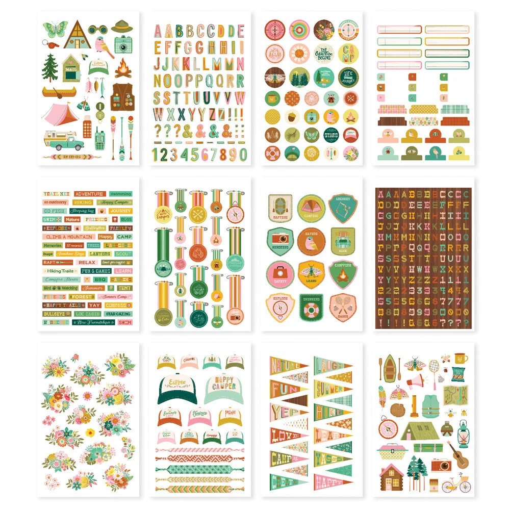 Simple Stories - TRAIL MIX Sticker Book - samolepky