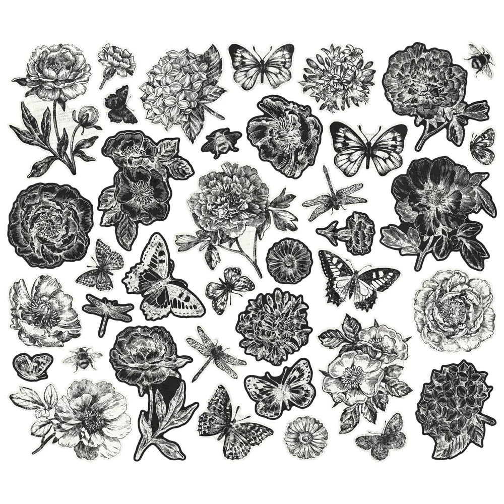 Simple Stories - SIMPLE VINTAGE ESSENTIALS / BOTANICAL Bits & Pieces - papírové výřezy