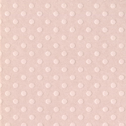 Bazzill Basics - DOTTED SWISS / Sunset Rose - scrapbooková čtvrtka