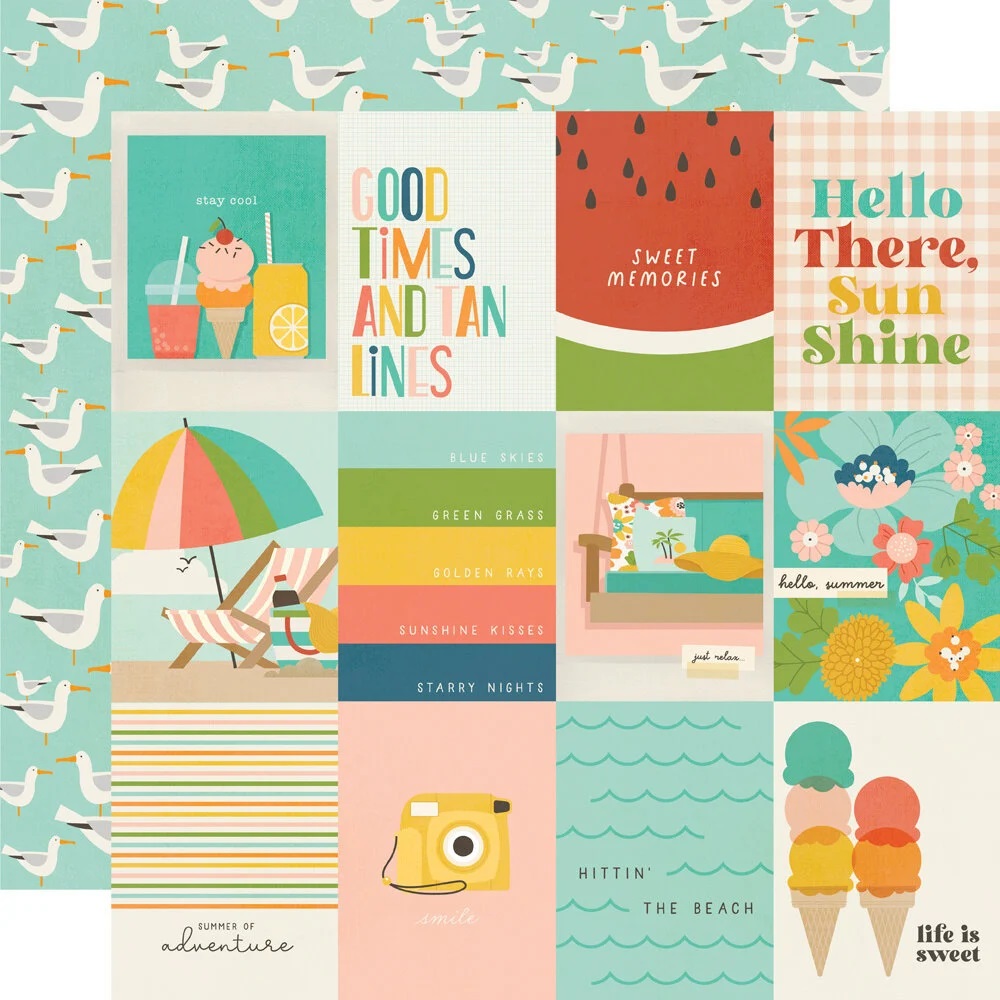 Simple Stories - SUMMER SNAPSHOTS Collection Kit - kompletní sada