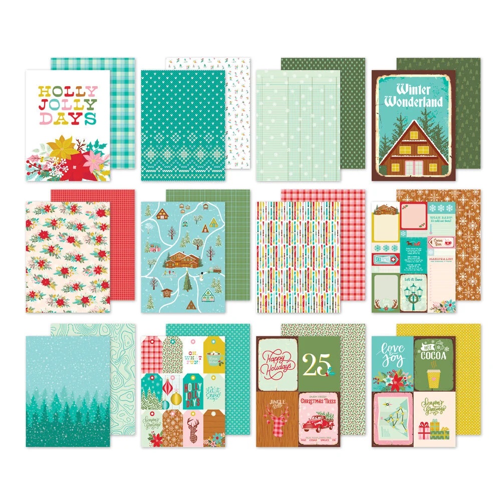Simple Stories - SNOW PINE LODGE 6x8 Paper Pad - scrapbookové čtvrtky