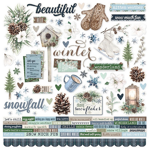 Simple Stories - SIMPLE VINTAGE FRESH SNOW Collection Kit - kompletní sada