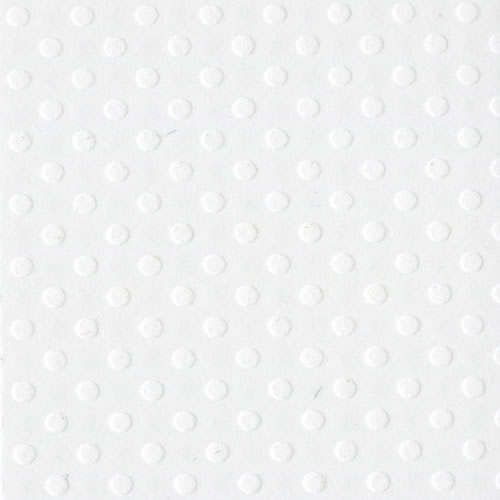 Bazzill Basics - DOTTED SWISS / Salt - scrapbooková čtvrtka