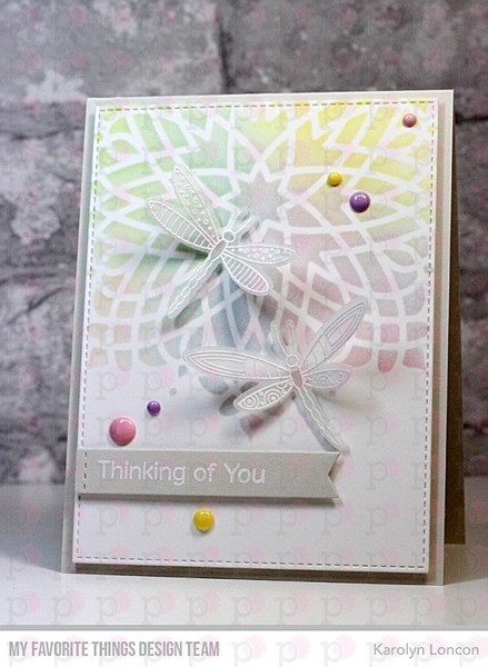 My Favorite Things - CAPTIVATING MANDALA 6x6 - šablona / maska