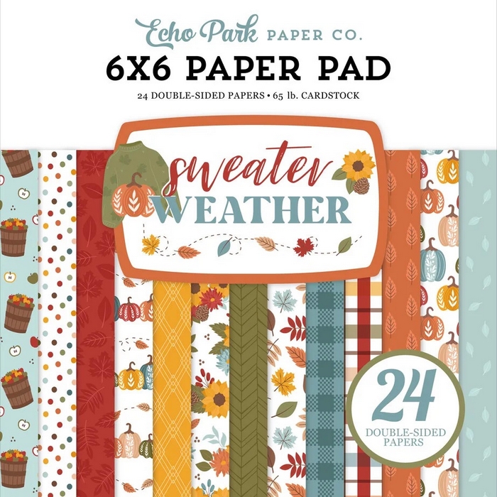 Echo Park - SWEATER WEATHER 6x6 - scrapbookové čtvrtky