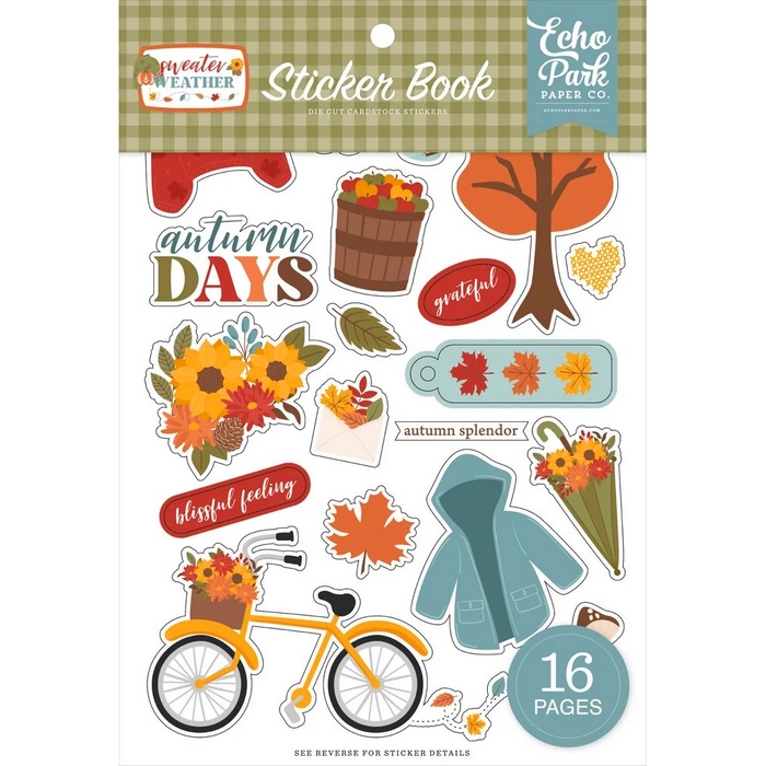 Echo Park - SWEATER WEATHER Sticker Book - samolepky (1/2 sady)