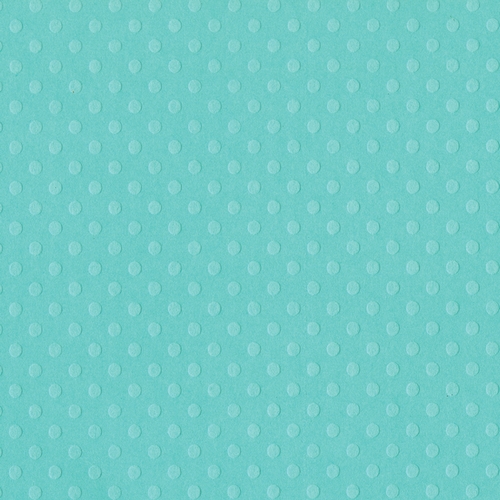 Bazzill Basics - DOTTED SWISS / JULEP - scrapbooková čtvrtka