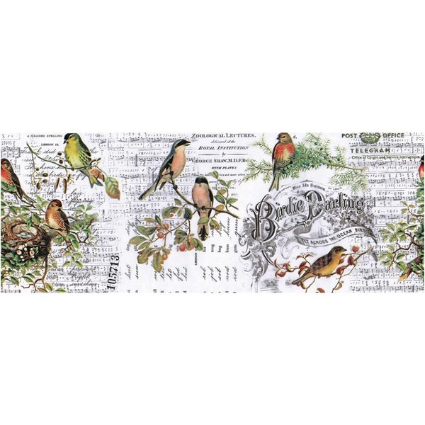 Tim Holtz - COLLAGE PAPER / AVIARY - hedvábný papír