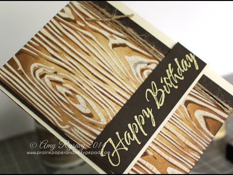 Tim Holtz - WOODGRAIN - šablona / maska