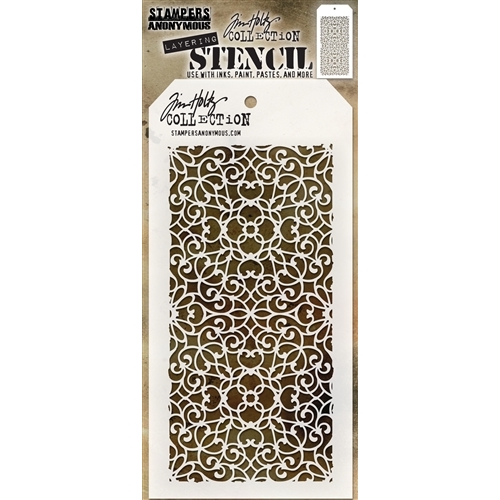 Tim Holtz - ORNATE - šablona / maska