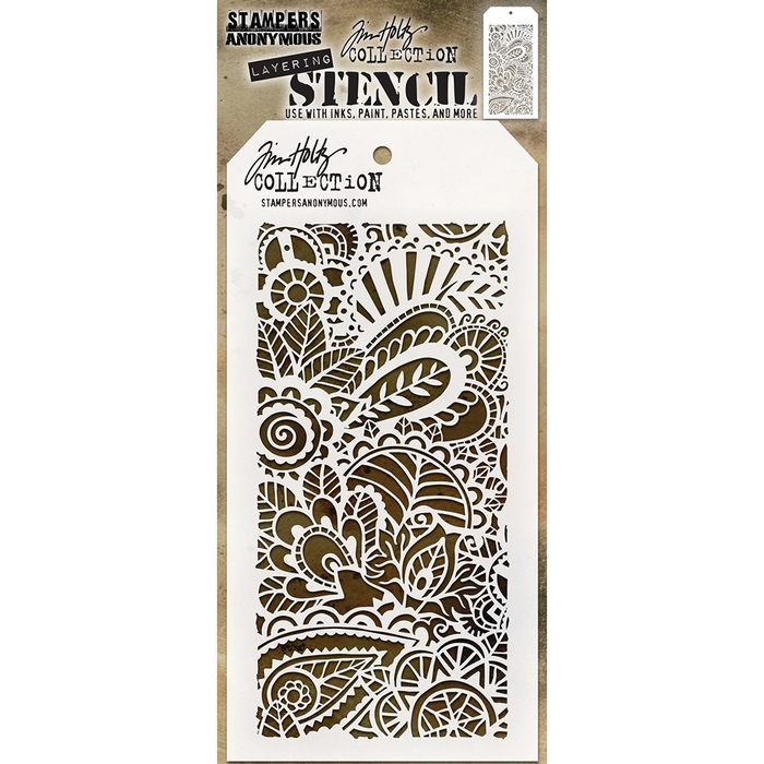 Tim Holtz - DOODLE ART #1 - šablona / maska