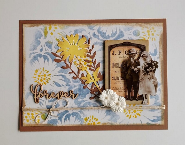 Tim Holtz - BOUQUET - šablona / maska