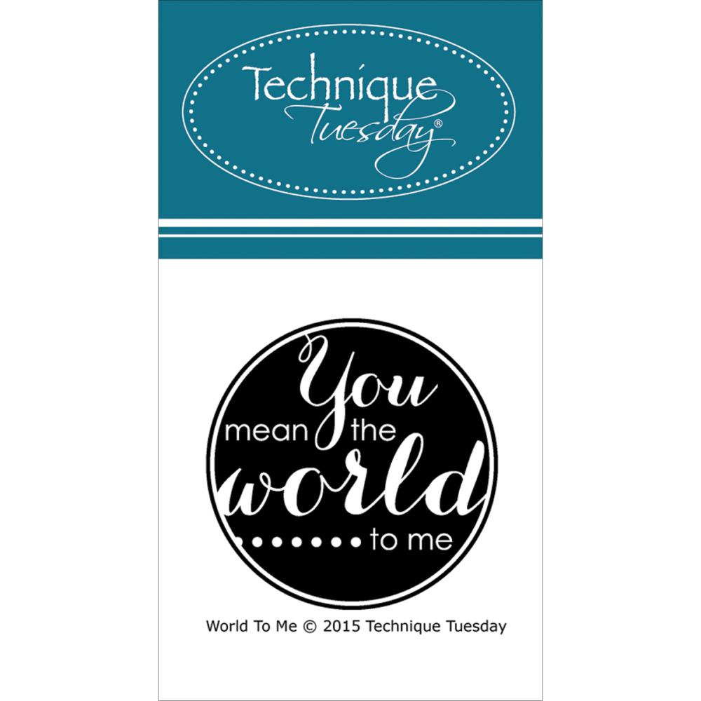 *** Technique Tuesday - YOU MEAN THE WORLD TO ME - silikonové razítk